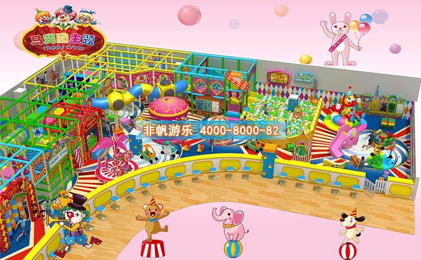 兒童淘氣堡馬戲團風格主題【400平方】(圖3) 兒童淘氣堡馬戲團風格主題
