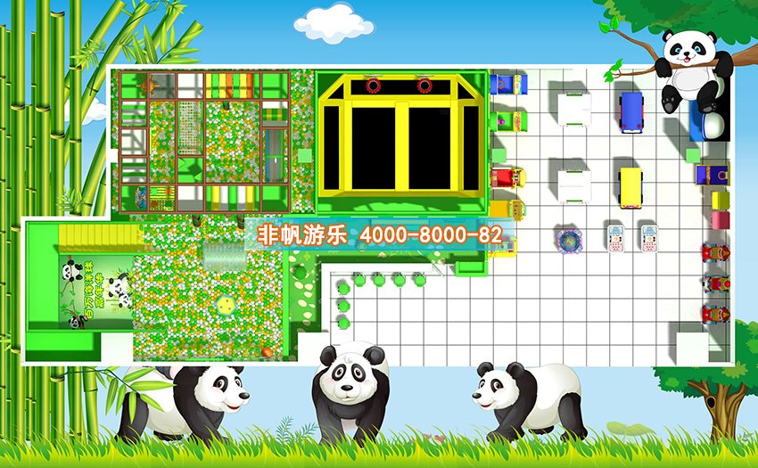 兒童淘氣堡森林動(dòng)物風(fēng)格