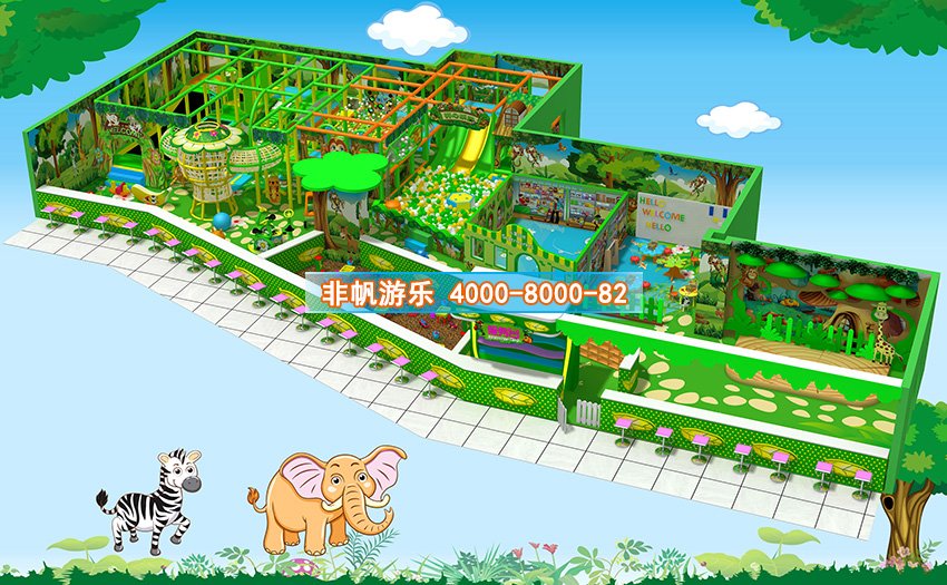 兒童淘氣堡森林動物風(fēng)格