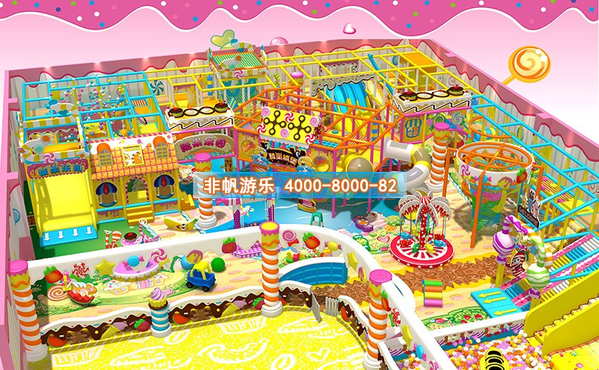 兒童淘氣堡糖果繽紛風格